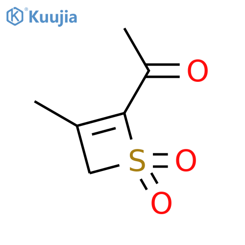 Ethanone,1-(3-methyl-1,1-dioxido-2H-thiet-4-yl)- structure