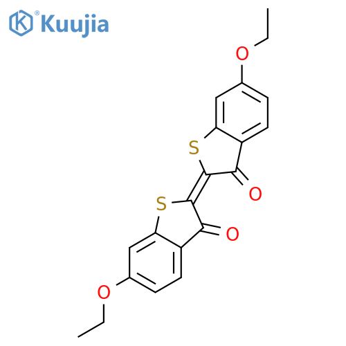 Benzo[b]thiophen-3(2H)-one,6-ethoxy-2-(6-ethoxy-3-oxobenzo[b]thien-2(3H)-ylidene)- structure