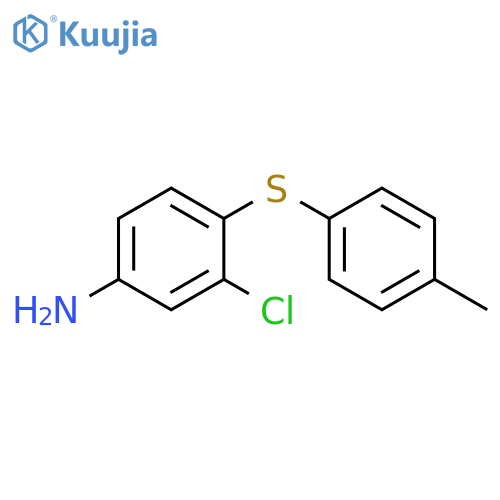 Benzenamine, 3-chloro-4-[(4-methylphenyl)thio]- structure