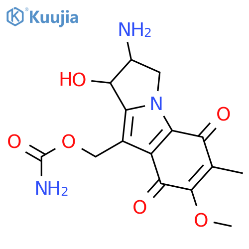 1H-Pyrrolo[1,2-a]indole-5,8-dione,2-amino-9-[[(aminocarbonyl)oxy]methyl]-2,3-dihydro-1-hydroxy-7-methoxy-6-methyl- structure