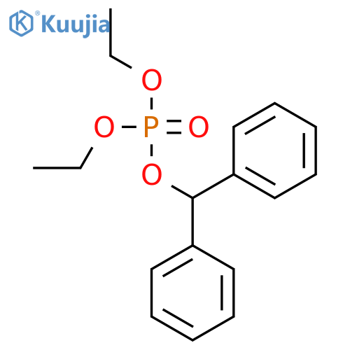 Benzhydryl diethyl phosphate structure