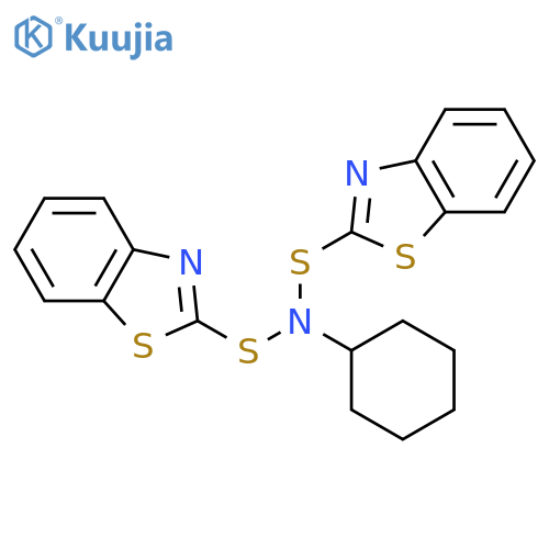 2-Benzothiazolesulfenamide,N-(2-benzothiazolylthio)-N-cyclohexyl- structure
