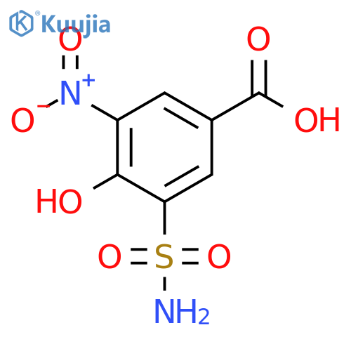 4-Hydroxy-3-nitro-5-sulfamoylbenzoic acid structure