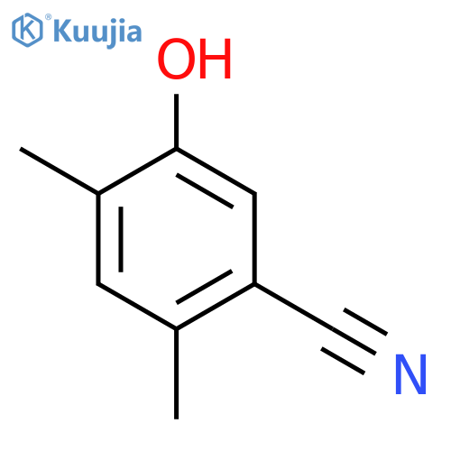2,4-Dimethyl-5-hydroxybenzonitrile structure