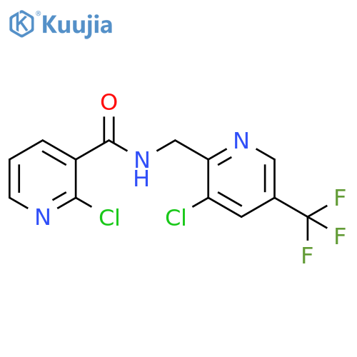 3-Pyridinecarboxamide,2-chloro-N-[[3-chloro-5-(trifluoromethyl)-2-pyridinyl]methyl]- structure