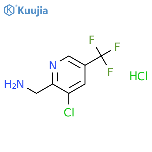 [3-chloro-5-(trifluoromethyl)pyridin-2-yl]methanamine hydrochloride structure