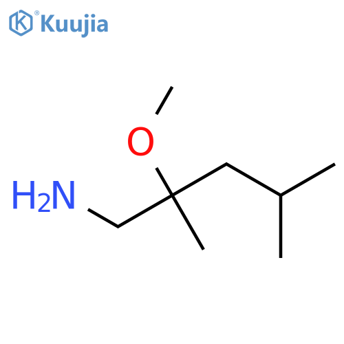 2-Methoxy-2,4-dimethylpentan-1-amine structure