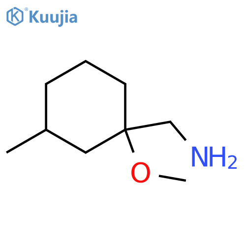 (1-methoxy-3-methylcyclohexyl)methanamine structure