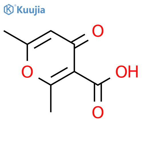 2,6-dimethyl-4-oxopyran-3-carboxylic Acid structure