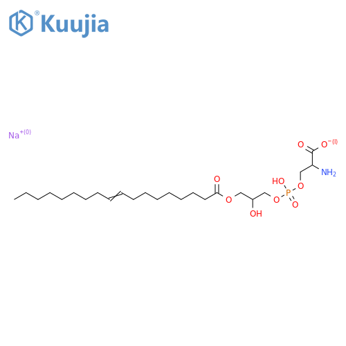 1-oleoyl-2-hydroxy-sn-glycero-3-phospho-L-serine (sodium salt) structure
