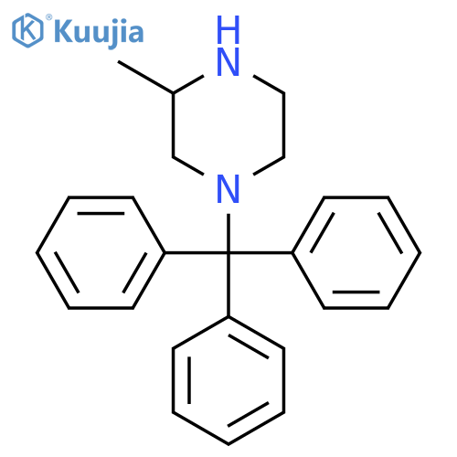 1-Trityl-3-methylpiperazine structure