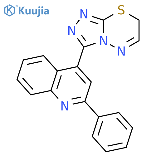 2-Phenyl-4-(7H-[1,2,4]triazolo[3,4-b][1,3,4]thiadiazin-3-yl)quinoline structure