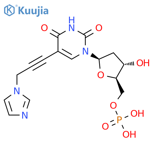 5'-Uridylic acid, 2'-deoxy-5-[3-(1H-imidazol-1-yl)-1-propynyl]- structure
