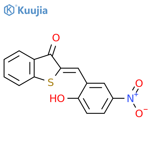 (2Z)-2-(2-hydroxy-5-nitrobenzylidene)-1-benzothiophen-3(2H)-one structure