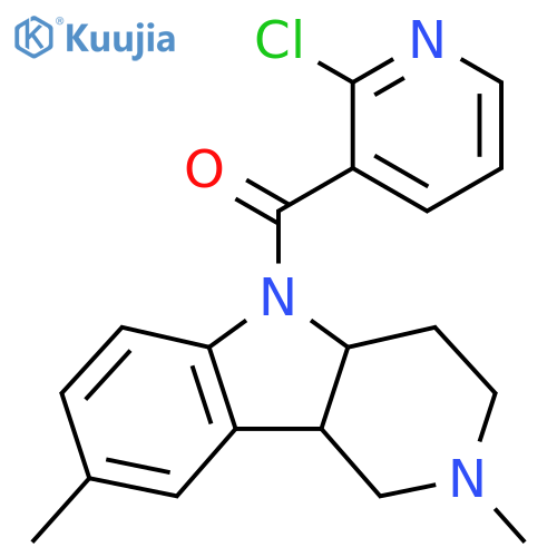 2-chloro-3-{2,8-dimethyl-1H,2H,3H,4H,4aH,5H,9bH-pyrido[4,3-b]indole-5-carbonyl}pyridine structure