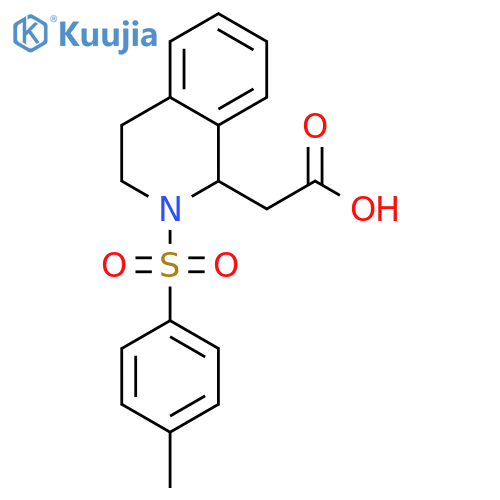 [2-(Toluene-4-sulfonyl)-1,2,3,4-tetrahydro-isoquinolin-1-yl]-acetic acid structure
