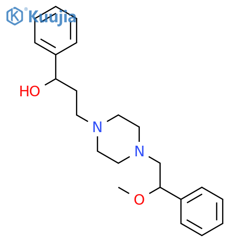 1-Piperazinepropanol,4-(2-methoxy-2-phenylethyl)-a-phenyl- structure