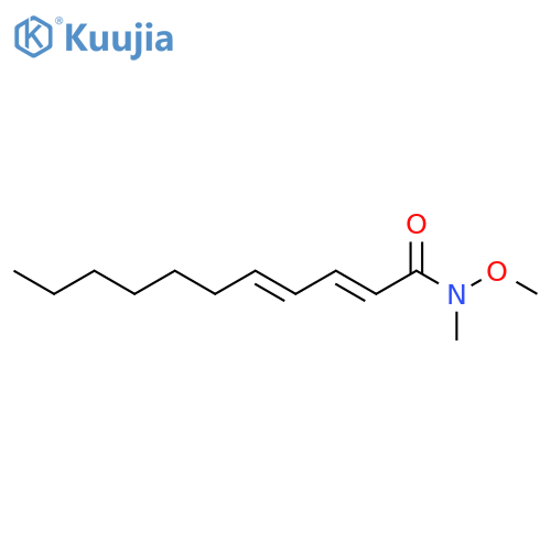 2,4-Undecadienamide, N-methoxy-N-methyl-, (2E,4E)- structure