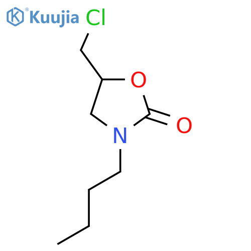 3-Butyl-5-(chloromethyl)-1,3-oxazolidin-2-one structure