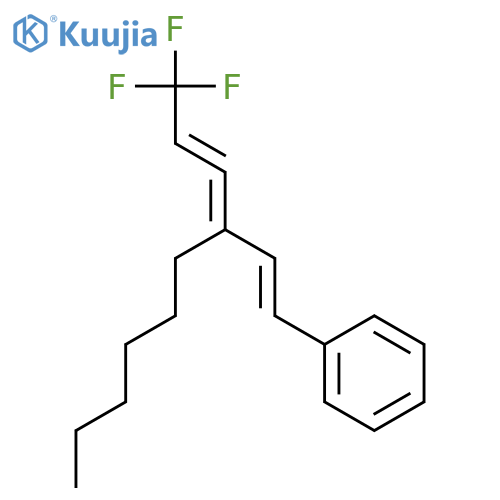 Benzene, [(1E)-3-(3,3,3-trifluoro-1-propenylidene)-1-nonenyl]- structure