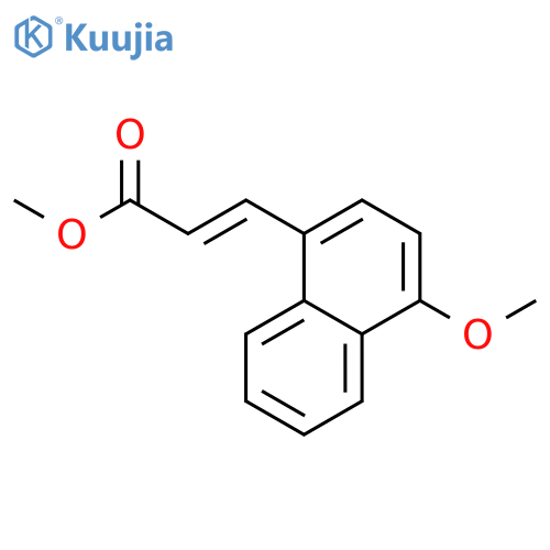 2-Propenoic acid, 3-(4-methoxy-1-naphthalenyl)-, methyl ester, (2E)- structure