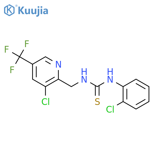 1-((3-Chloro-5-(trifluoromethyl)pyridin-2-yl)methyl)-3-(2-chlorophenyl)thiourea structure