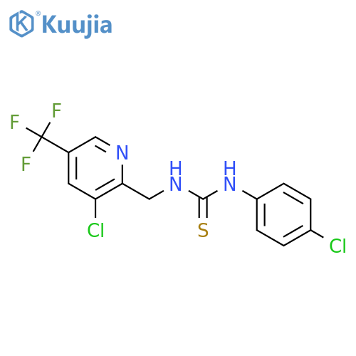 1-((3-Chloro-5-(trifluoromethyl)pyridin-2-yl)methyl)-3-(4-chlorophenyl)thiourea structure
