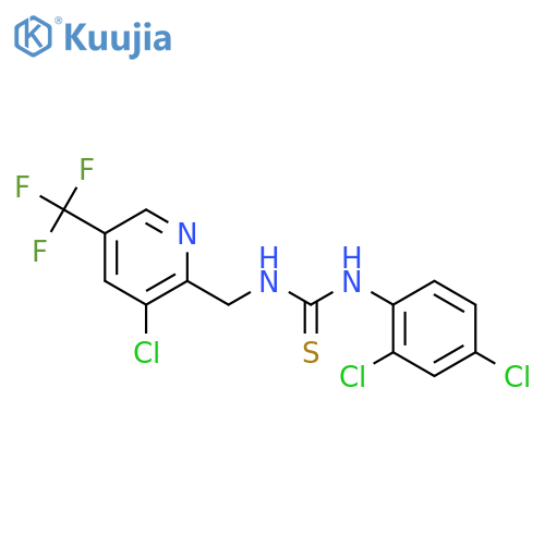 1-((3-Chloro-5-(trifluoromethyl)pyridin-2-yl)methyl)-3-(2,4-dichlorophenyl)thiourea structure