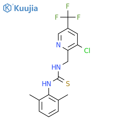 1-((3-Chloro-5-(trifluoromethyl)pyridin-2-yl)methyl)-3-(2,6-dimethylphenyl)thiourea structure