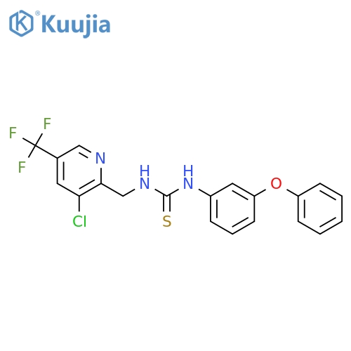 1-((3-Chloro-5-(trifluoromethyl)pyridin-2-yl)methyl)-3-(3-phenoxyphenyl)thiourea structure