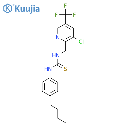 1-(4-Butylphenyl)-3-((3-chloro-5-(trifluoromethyl)pyridin-2-yl)methyl)thiourea structure