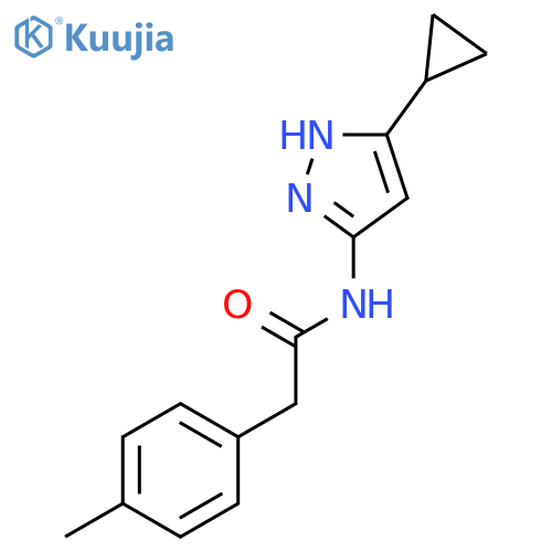 BENZENEACETAMIDE, N-(5-CYCLOPROPYL-1H-PYRAZOL-3-YL)-4-METHYL- structure