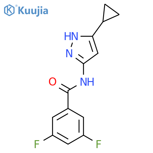 Benzamide, N-(5-cyclopropyl-1H-pyrazol-3-yl)-3,5-difluoro- structure