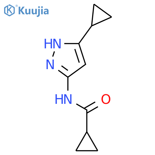Cyclopropanecarboxamide, N-(5-cyclopropyl-1H-pyrazol-3-yl)- structure
