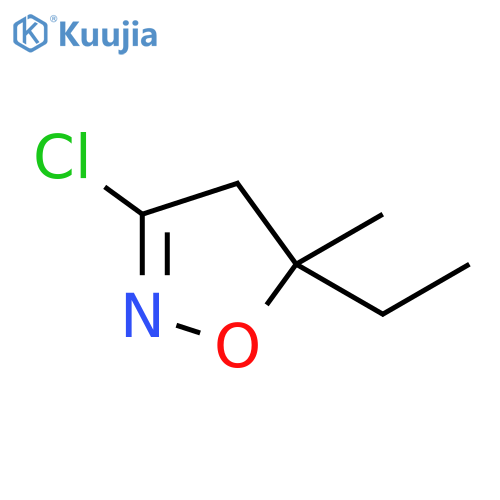Isoxazole, 3-chloro-5-ethyl-4,5-dihydro-5-methyl- structure