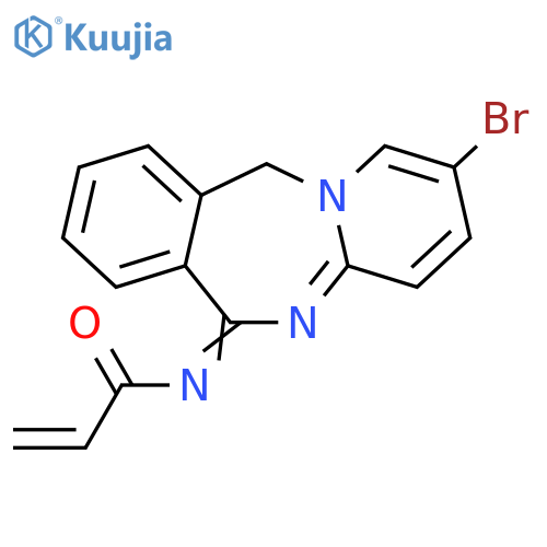 N-(2-Bromopyrido[1,2-b][2,4]benzodiazepin-6(11H)-ylidene)-2-propenamide structure