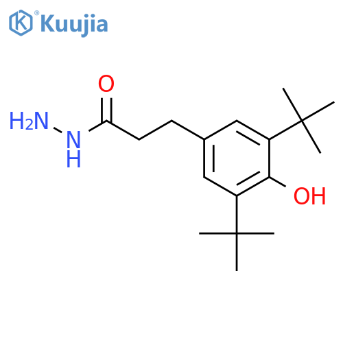 3-(3,5-Di-tert-butyl-4-hydroxyphenyl)propanohydrazide structure