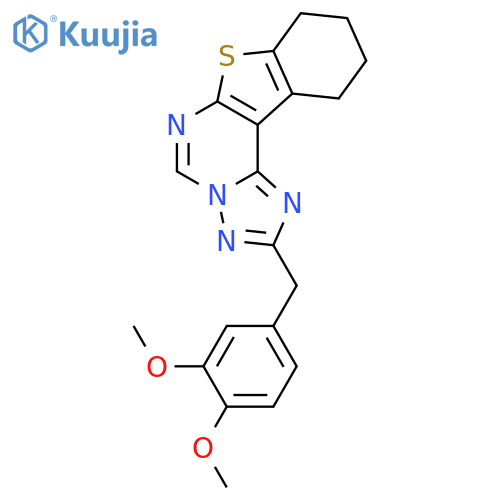 <br>2-(3,4-Dimethoxy-benzyl)-7,8,9,10-tetrahydro-6-thia-1,3,3a,5-tetraaza-cyclo penta[c]fluorene structure