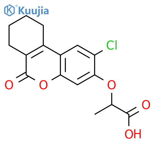 2-(2-Chloro-6-oxo-7,8,9,10-tetrahydro-6H-benzocchromen-3-yl)oxypropanoic Acid structure
