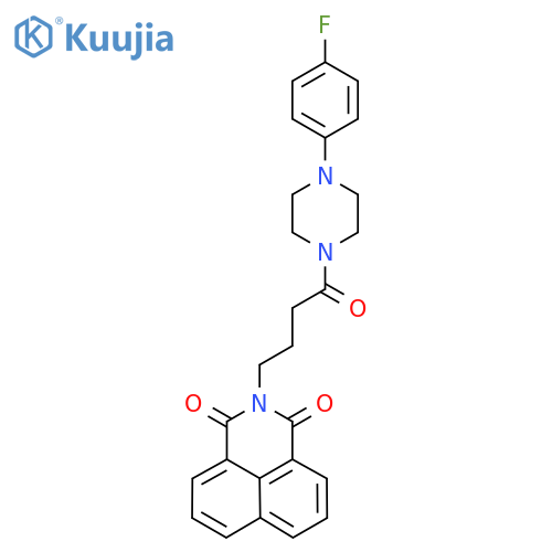 3-{4-[4-(4-fluorophenyl)piperazin-1-yl]-4-oxobutyl}-3-azatricyclo[7.3.1.0^{5,13}]trideca-1(12),5,7,9(13),10-pentaene-2,4-dione structure