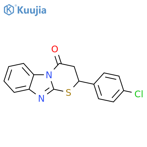 11-(4-chlorophenyl)-10-thia-1,8-diazatricyclo7.4.0.0^{2,7}trideca-2(7),3,5,8-tetraen-13-one structure