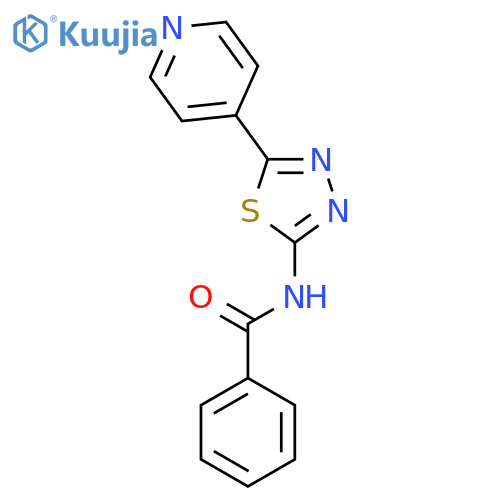 BENZAMIDE, N-[5-(4-PYRIDINYL)-1,3,4-THIADIAZOL-2-YL]- structure