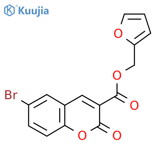 (furan-2-yl)methyl 6-bromo-2-oxo-2H-chromene-3-carboxylate structure