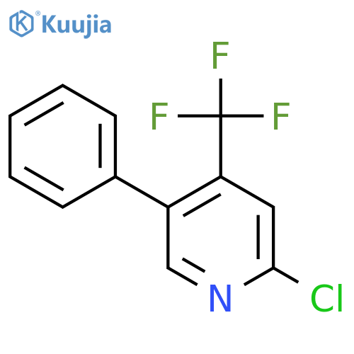 2-Chloro-5-phenyl-4-(trifluoromethyl)pyridine structure