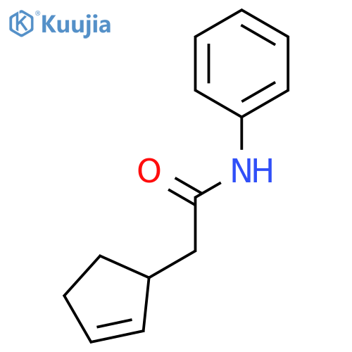2-Cyclopentene-1-acetamide, N-phenyl- structure