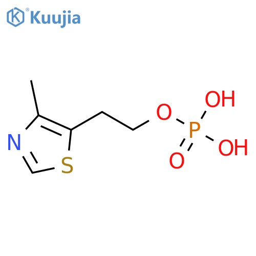 4-Methyl-5-(2-phosphorylethyl)thiazole structure
