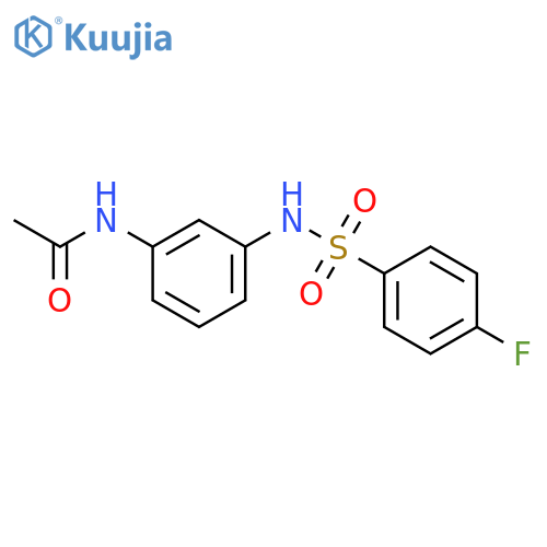 N-(3-{[(4-fluorophenyl)sulfonyl]amino}phenyl)acetamide structure