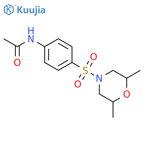 N-(4-((2,6-Dimethylmorpholino)sulfonyl)phenyl)acetamide structure