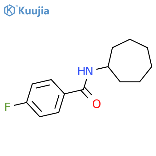 N-cycloheptyl-4-fluorobenzamide structure