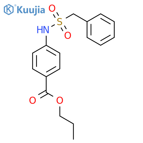 propyl 4-[(benzylsulfonyl)amino]benzoate structure
